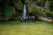 Happy Canyoning Group in Slovenia