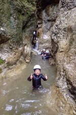 Family canyoning in Jereka canyon