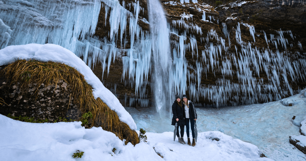Frozen Waterfall Peričnik Slovenia