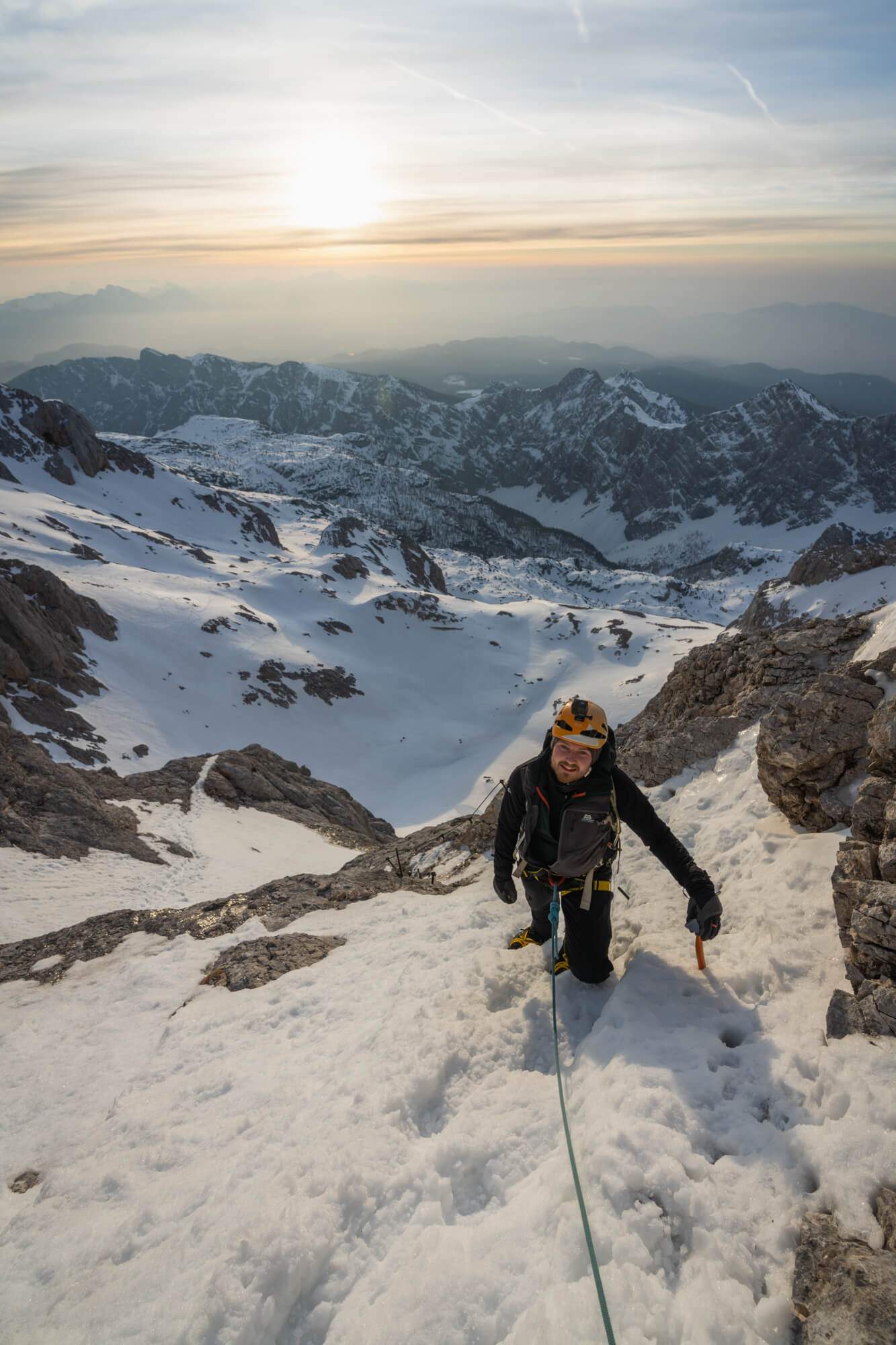Rule #1: Ascend Triglav early in the morning to capture the golden light and take advantage of good weather.