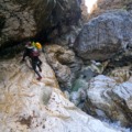 Traveres and getting ready for rapell in Water Park Canyoning