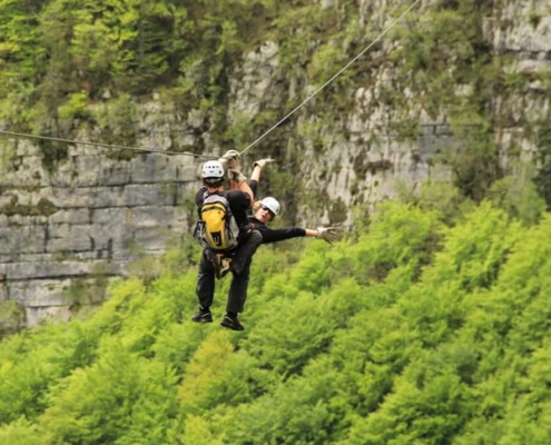 Zipline in Bovec