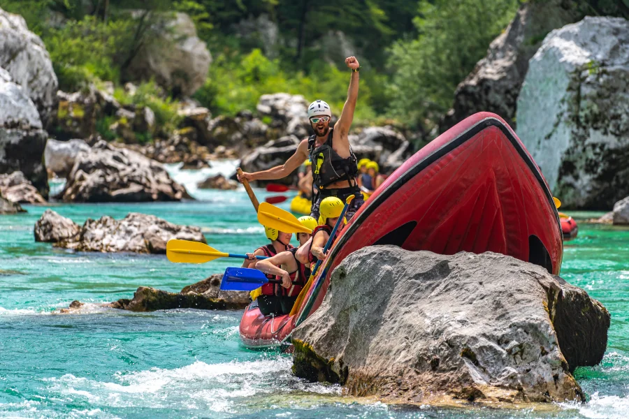 One of the most beautiful raftings in Slovenia Rafting Slovenia: Rafting on Soca River