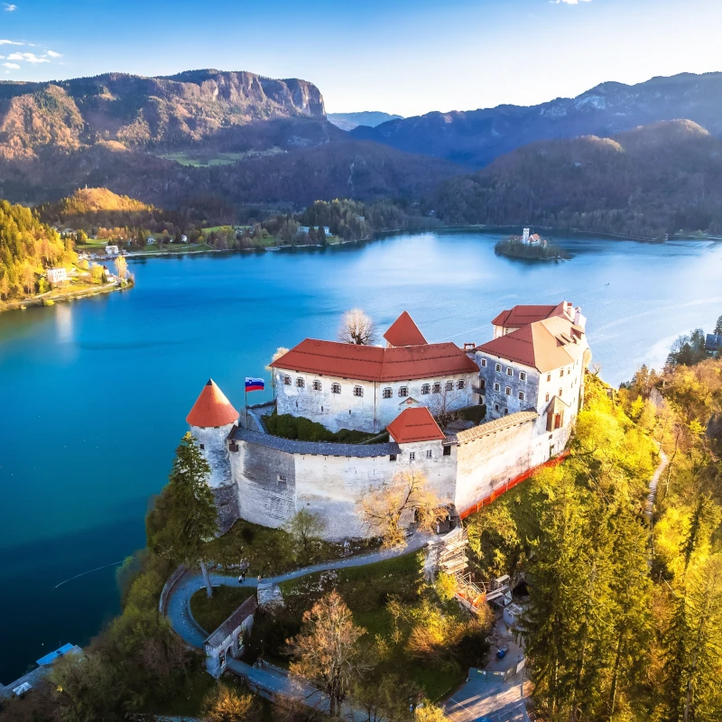 Bled Castle on a cliff